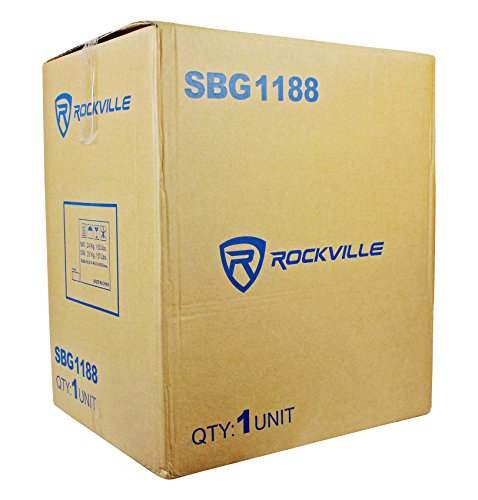 (2) Rockville SBG1188 18" 2000W Pro DJ Subwoofers+RPA12 5000w Amplifier+Cables