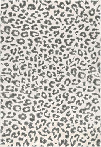 nuLOOM Print Leopard Area Rug, 10' x 14', Grey