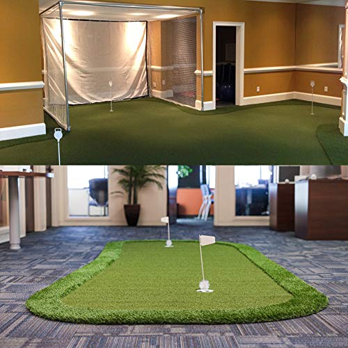 · Petgrow · Pro Putting Green Golf Artificial Grass Turf 13FTX77FT， Indoor Outdoor Golf Training Mat, Synthetic Fake Grass for Baseball Football Gym Sports