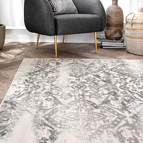 nuLOOM Freja Distressed Area Rug, 9' x 12', Beige