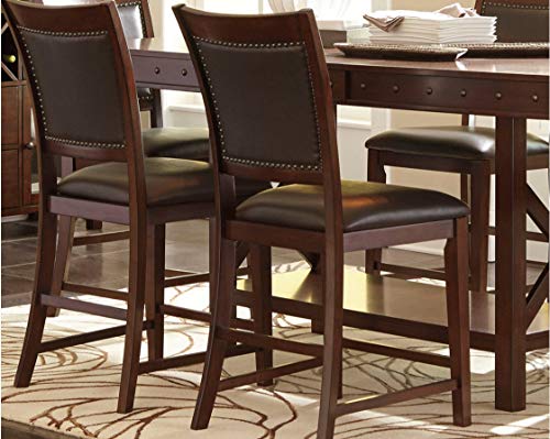 Signature Design By Ashley - Collenburg Bar Stools - Set of 2 - Counter Height - Dark Brown