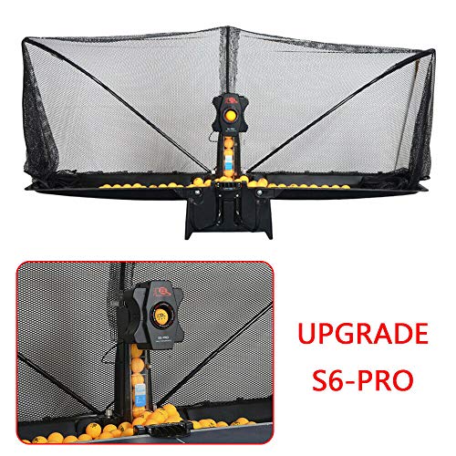 50W S6-PRO Ping Pong Table Tennis Robot Automatic Ball Machine Practice Recycle Net Updated(JT-A)
