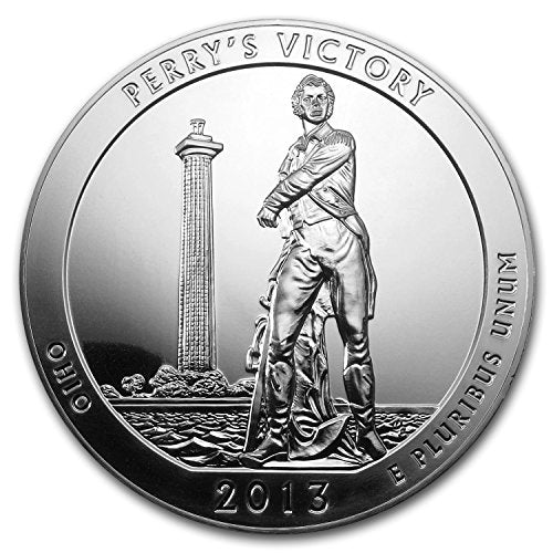 2013 5 oz Silver ATB Perry's Victory and Peace Park, OH 1 Brilliant Uncirculated