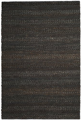 Safavieh Natural Fiber Collection NF212C Hand-woven Jute Area Rug, 9' x 12', Charcoal