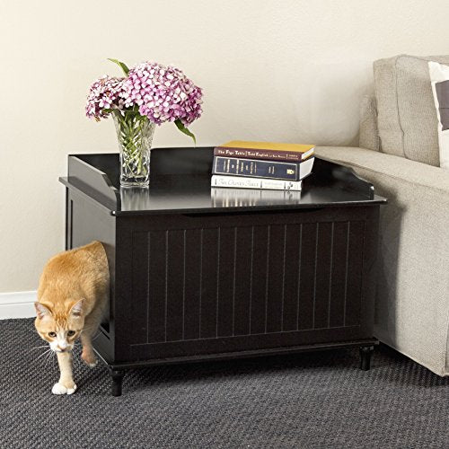 Designer Catbox Jumbo Litter Box Enclosure in Black