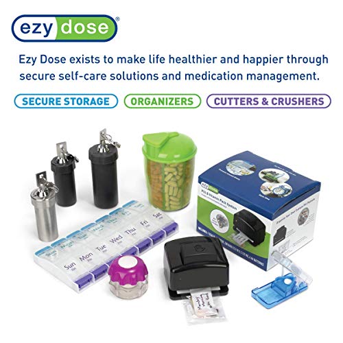 Ezy Dose Disposable Cards for Pill, Medicine, Vitamin Organizer Box | Weekly, 4 Times a Day, AM PM | Use with Cold Seal System Planner | Case of 500