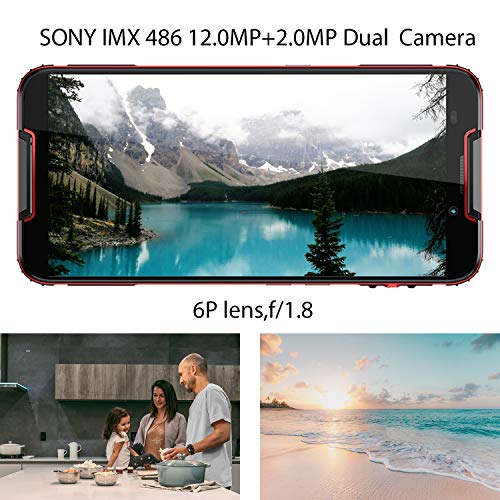 CUBOT Quest Smartphone 64GB Unlocked Rugged Dual 4G SIM Android 9.0 Pie 4000mAh 5.5in HD Display Face ID Finger Print
