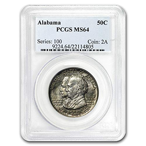 1921 Alabama Centennial Commemorative Half MS-64 PCGS Cent MS-64 PCGS