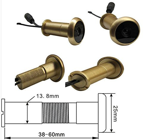 3RD Eye 5.8G Wireless Door Peephole Camera with DVR 100m Range 90 Degree VOA 5-inch Screen Motion Detect Recording XR-TE950H