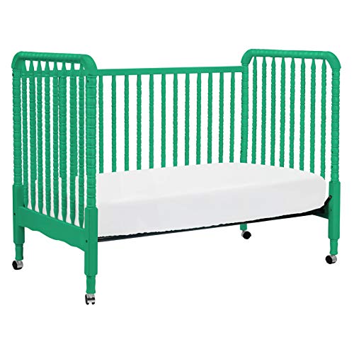 DaVinci Jenny Lind 3-in-1 Convertible Portable Crib in Navy - 4 Adjustable Mattress Positions, Greenguard Gold