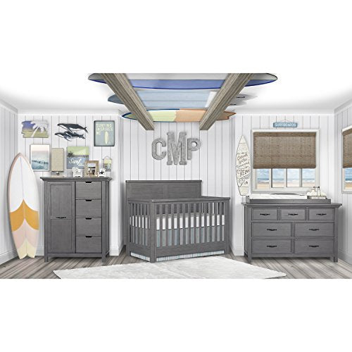 Evolur Belmar Flat 5 in 1 Convertible Crib