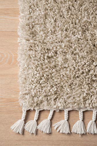 nuLOOM Neva Plush Shag Area Rug, 7' 10" x 10' 10", Beige