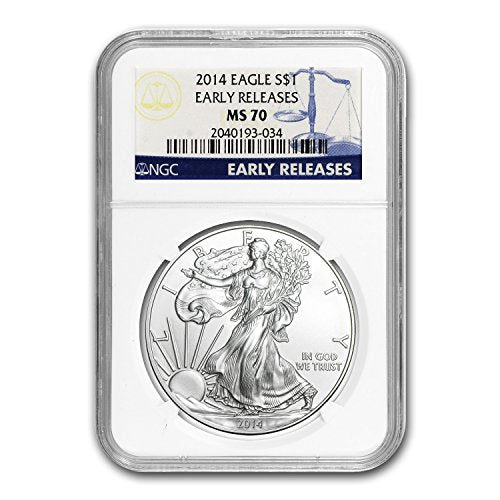 2014 Silver American Eagle MS-70 NGC (Early Releases) Silver MS-70 NGC