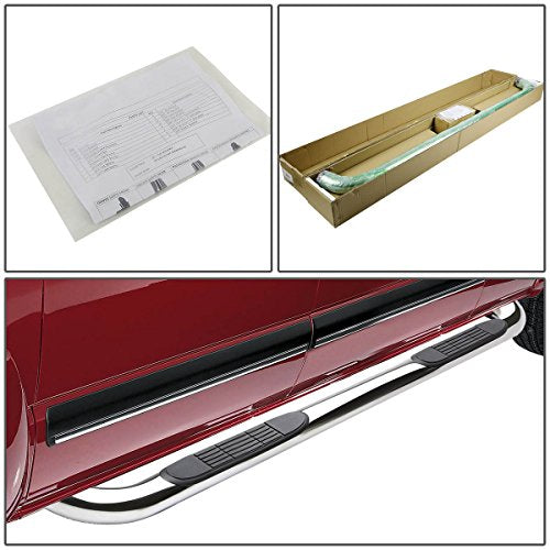 DNA Motoring STEPB-3-020-SS Stainless Steel 3" Side Step Nerf Bar Running Board