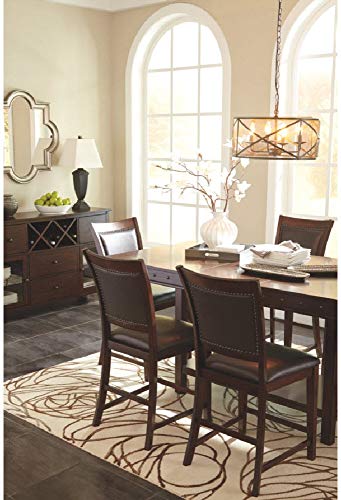 Signature Design By Ashley - Collenburg Bar Stools - Set of 2 - Counter Height - Dark Brown