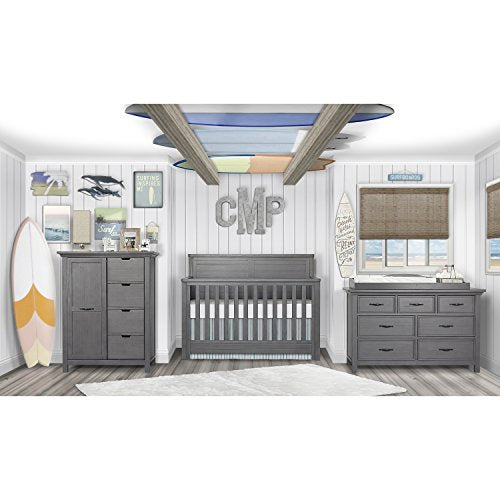 Evolur Belmar Flat 5 in 1 Convertible Crib