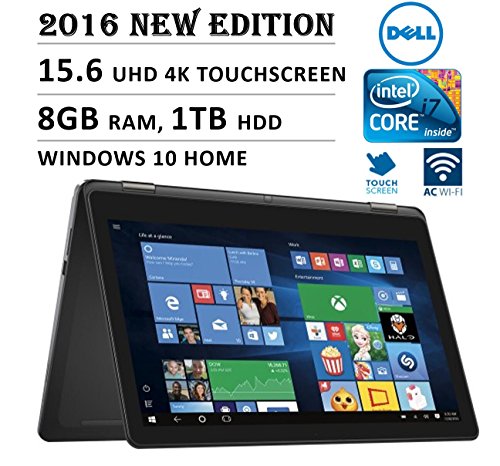 2016 DELL Inspiron 15.6in Touchscreen Flip Convertible Laptop Intel Core i7 Processor 8GB Memory, 1TB HDD