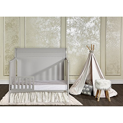 Dream On Me Bailey 5-in-1 Convertible Crib, Dove Grey, Full size