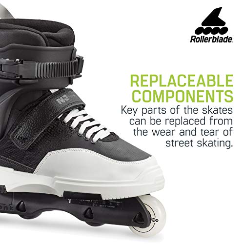 Rollerblade Men's Nj Team Street Inline Skate, Black/White, Size 6