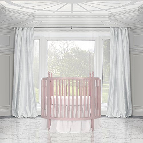 Dream On Me Sophia Posh Circular Crib, Blush Pink