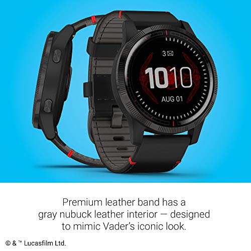 Garmin Legacy Saga Series, Star Wars Darth Vader Inspired Premium Smartwatch, Includes a Darth Vader Inspired App Experience