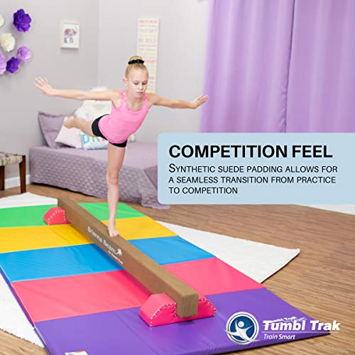 Tumbl Trak Brianna Balance Beam, Suede