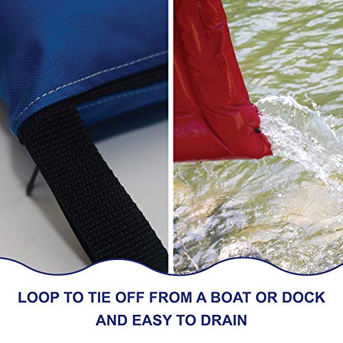 Lazy Dog Loungers Dog Pool Float, Raft for Dogs and Pets - Semi-Submersible to Keep Your Dog Cool - Lake, Pool, River and Boat (Red - Large)