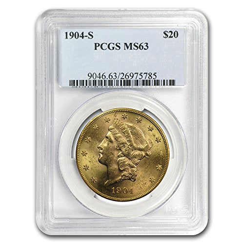 1904 S $20 Liberty Gold Double Eagle MS-63 PCGS G$20 MS-63 PCGS