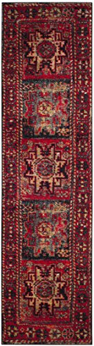 SAFAVIEH Vintage Hamadan Collection VTH213A Oriental Traditional Persian Non-Shedding Living Room Bedroom Runner, 2'3" x 20' , Red / Multi