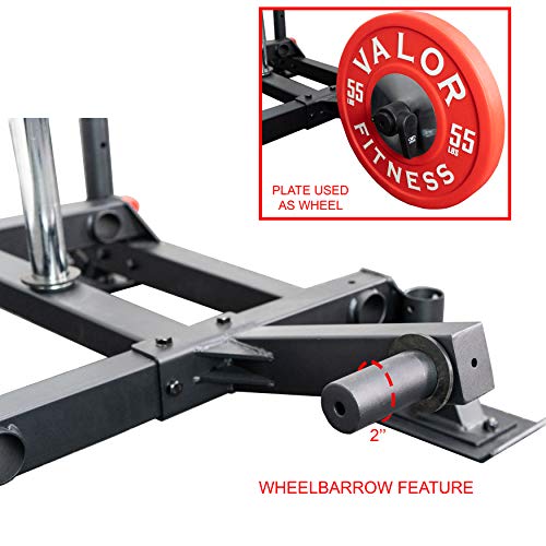 Valor Fitness ES-SW Weighted Wheelbarrow Sled (Push, Pull, or Drag) with Harness
