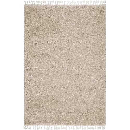 nuLOOM Neva Plush Shag Area Rug, 7' 10" x 10' 10", Beige