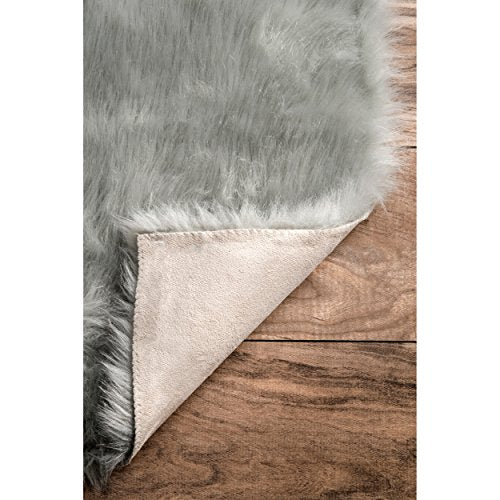 nuLOOM Cloud Faux Sheepskin Soft & Plush Shag Rug, 9' x 12', Pink