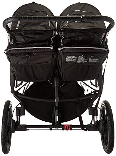 Baby Jogger Summit X3 Double Jogging Stroller - 2016 | Air-Filled Rubber Tires | All-Wheel Suspension | Quick Fold Jogging Stroller, Black/Gray