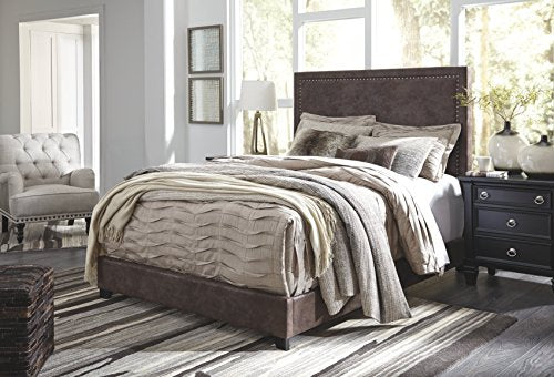 Signature Design By Ashley - Dolante King Upholstered Bed - Contemporary Style - Gray