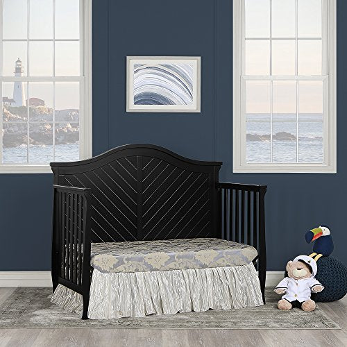 Dream On Me Kaylin 5 in 1 Convertible Crib, Black