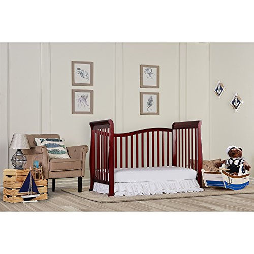 Dream On Me Violet 7 in 1 Convertible Life Style Crib, Cherry