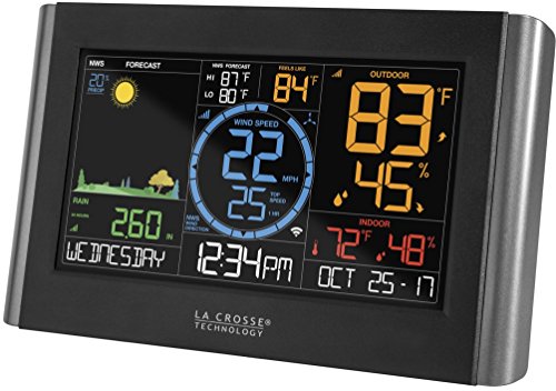 La Crosse Technology V22-WRTH-INT Professional Weather Station, Black/Silver