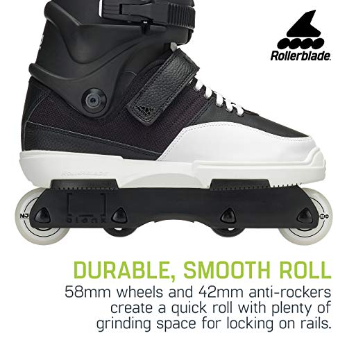 Rollerblade Men's Nj Team Street Inline Skate, Black/White, Size 6