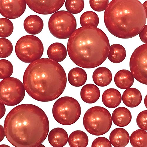 20 Packs Sale Orange Pearls - Jumbo/Assorted Sizes Vase Decorations - to Float The Pearls Order The Floating Packs from The Options Below