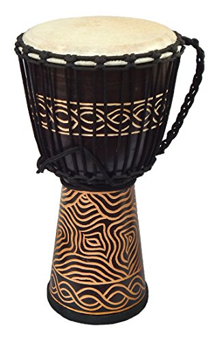 Djembe Standard linecarv, 20" tall, 10" head, NK047