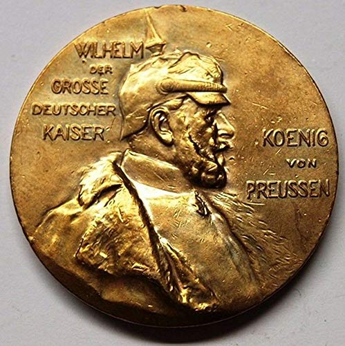 1897 DE OFFICIAL IMPERIAL 1897 BRONZE CENTENARY MEDAL! WILHELM I, KING OF PRUSSIA & FOUNDER of GERMAN EMPIRE! 40mm AU-CU