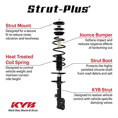 KYB SR4446 Strut-Plus Complete Corner Unit Assembly -Strut, Mount and Spring