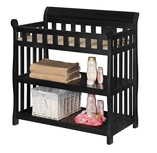 Delta Children Eclipse Changing Table with Changing Pad, Black