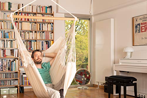 LA SIESTA Habana Latte - Organic Cotton Kingsize Hammock Chair