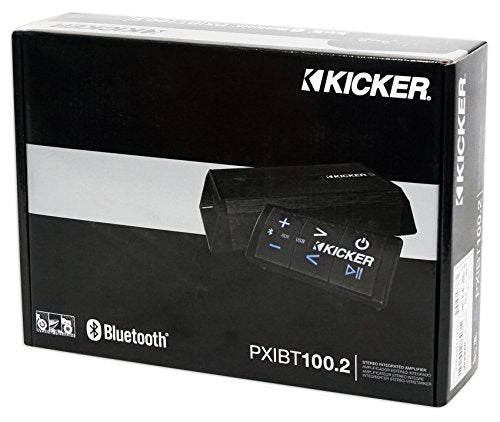 Kicker PXIBT100.2 - 2x50-Watt Full-Range Amplifier/Controller w/ Bluetooth Interface