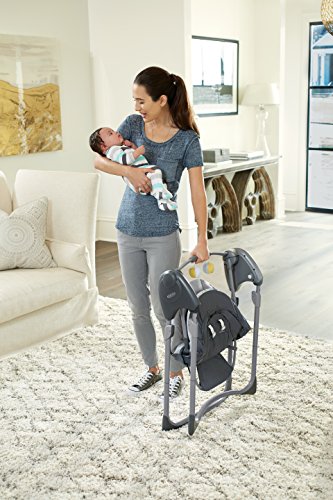 Graco Slim Spaces Compact Baby Swing, Linus