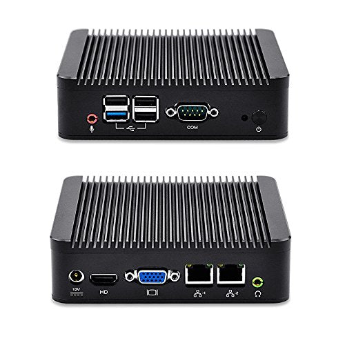 2016 Mini pc with Barebone, Quad core J1900 CPU dc 12v x86 Desktop Computer with 2 Ethernet