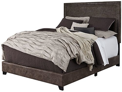 Signature Design By Ashley - Dolante King Upholstered Bed - Contemporary Style - Gray