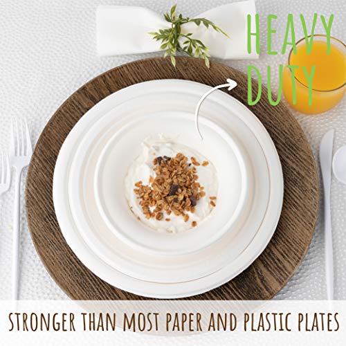 16 Ounce Disposable Bowls Paper Bowls Alternative Compostable Bowls Heavy Duty [Pack of 660] Eco-Friendly 100% Natural Sugarcane Bagasse Fiber Biodegradable by brheez