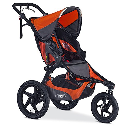 BOB Revolution PRO Jogging Stroller - Up to 75 Pounds - UPF 50+ Canopy - Easy Fold - Adjustable Handlebar with Hand Brake, Canyon